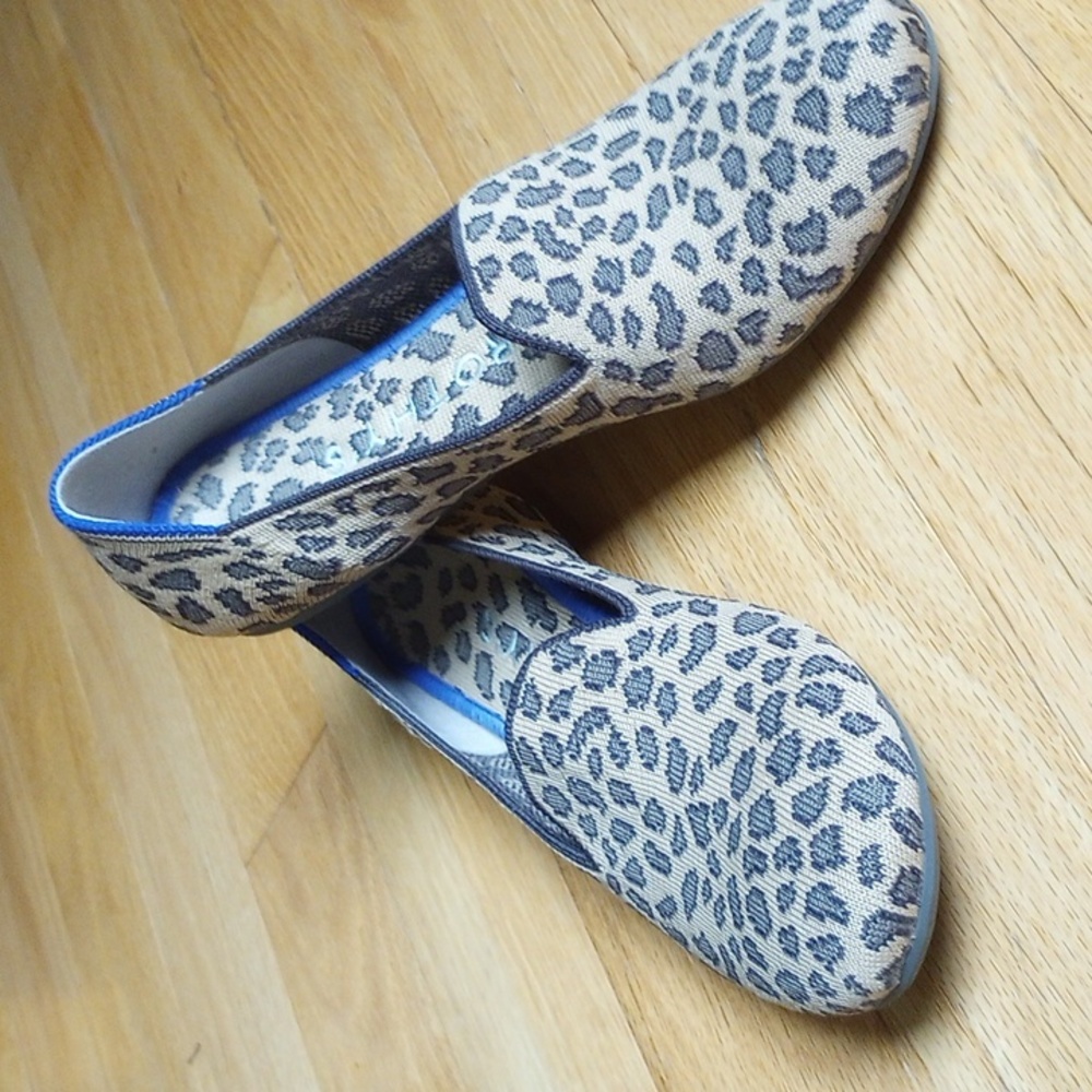 Rothy's Leopard Print Loafers Size 7 Like New